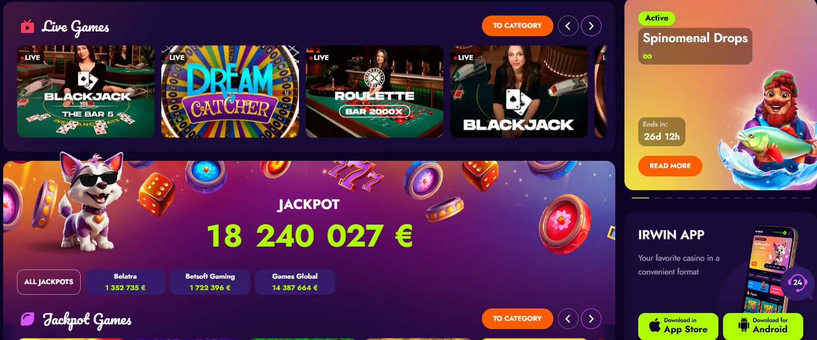 лучшие мобильные онлайн-казино 2026 Irwin Casino