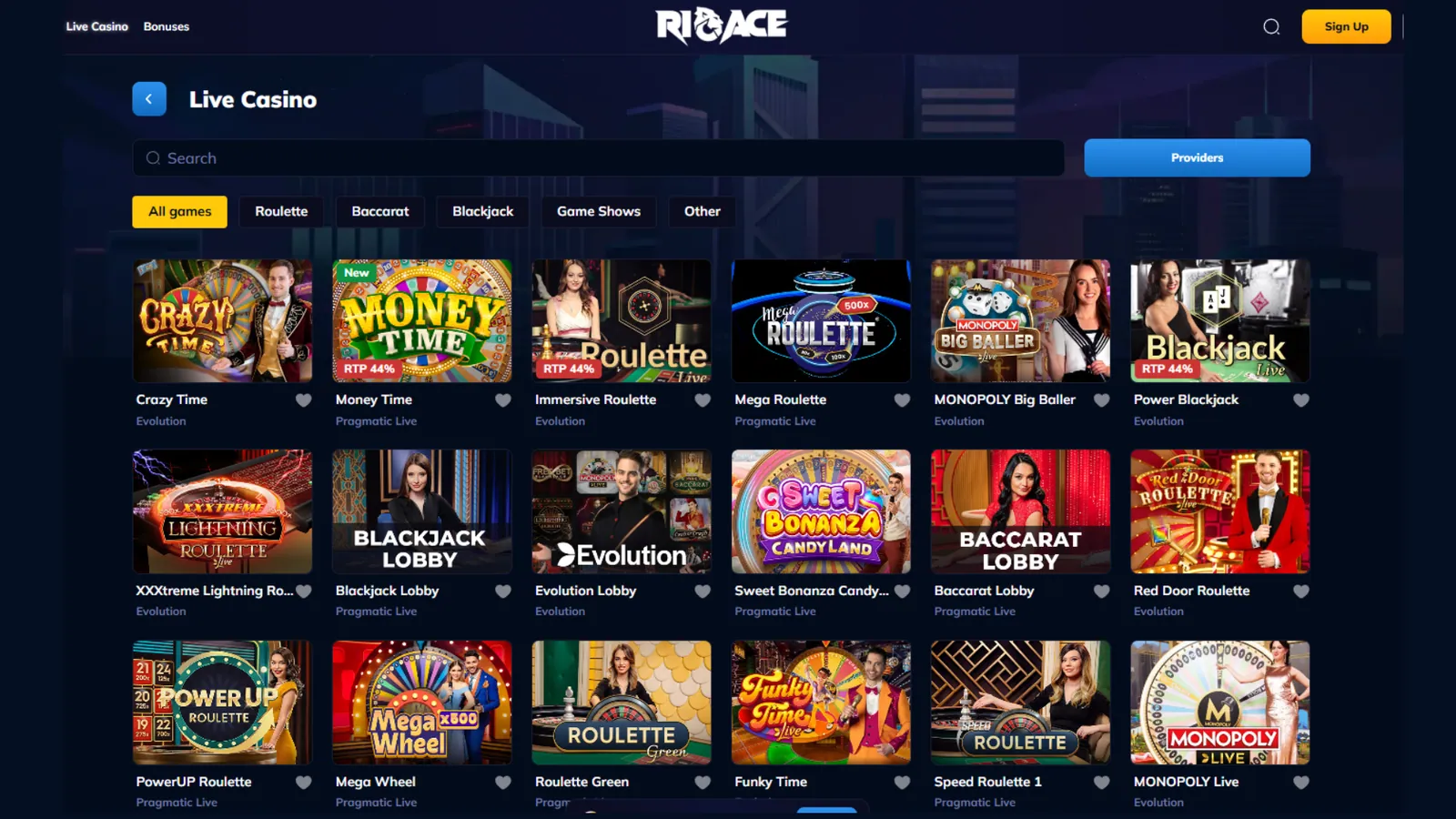Онлайн-казино живое live RioAce